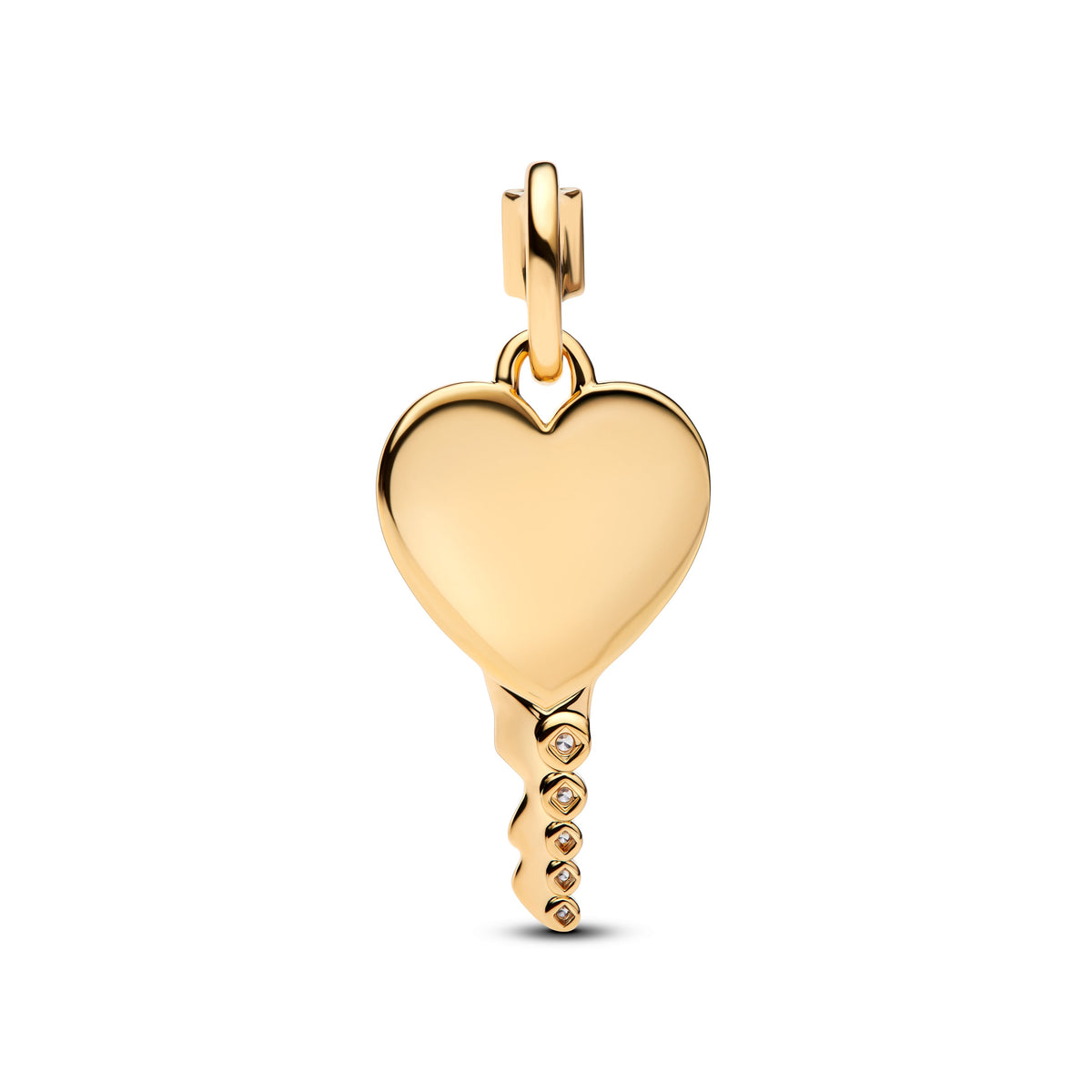 Pendant – 14k Gold-Plated – Engravable Heart Key