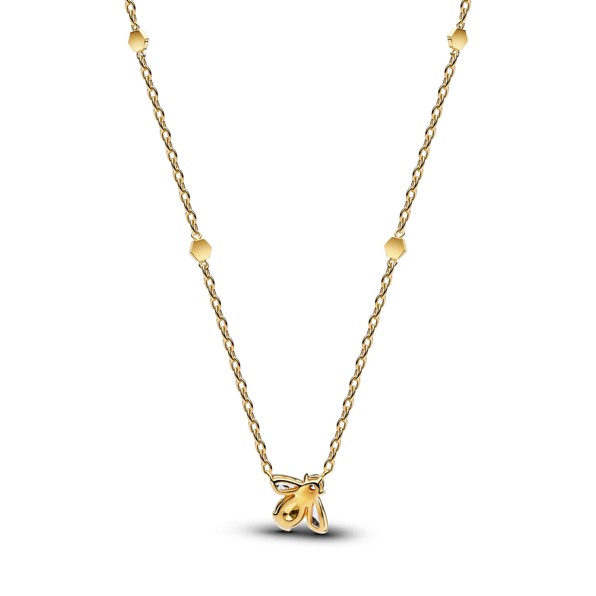 Pendant Necklace – 14k Gold-Plated – Honey Bee