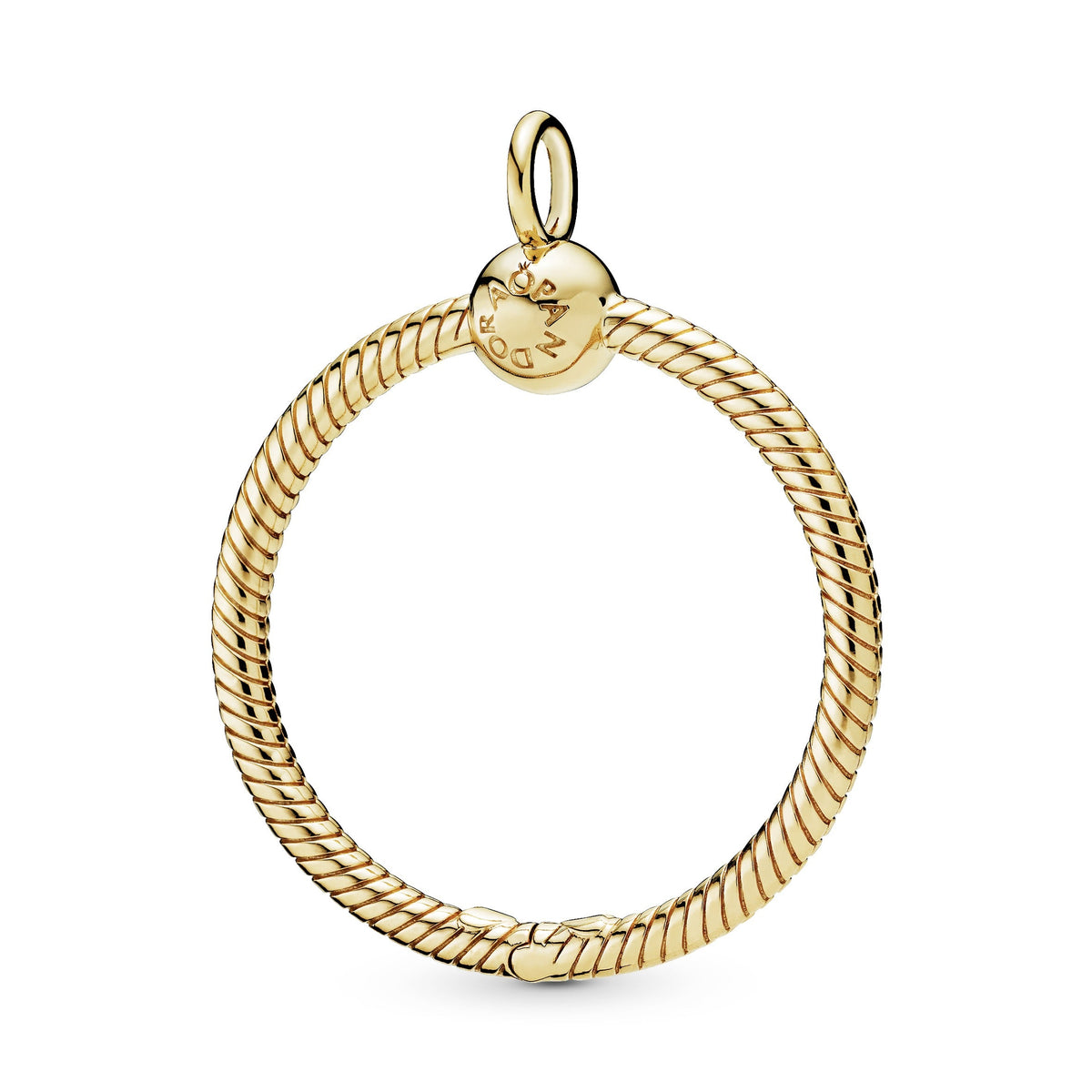 Pendant – 14k Gold-Plated – Pandora Moments Medium O