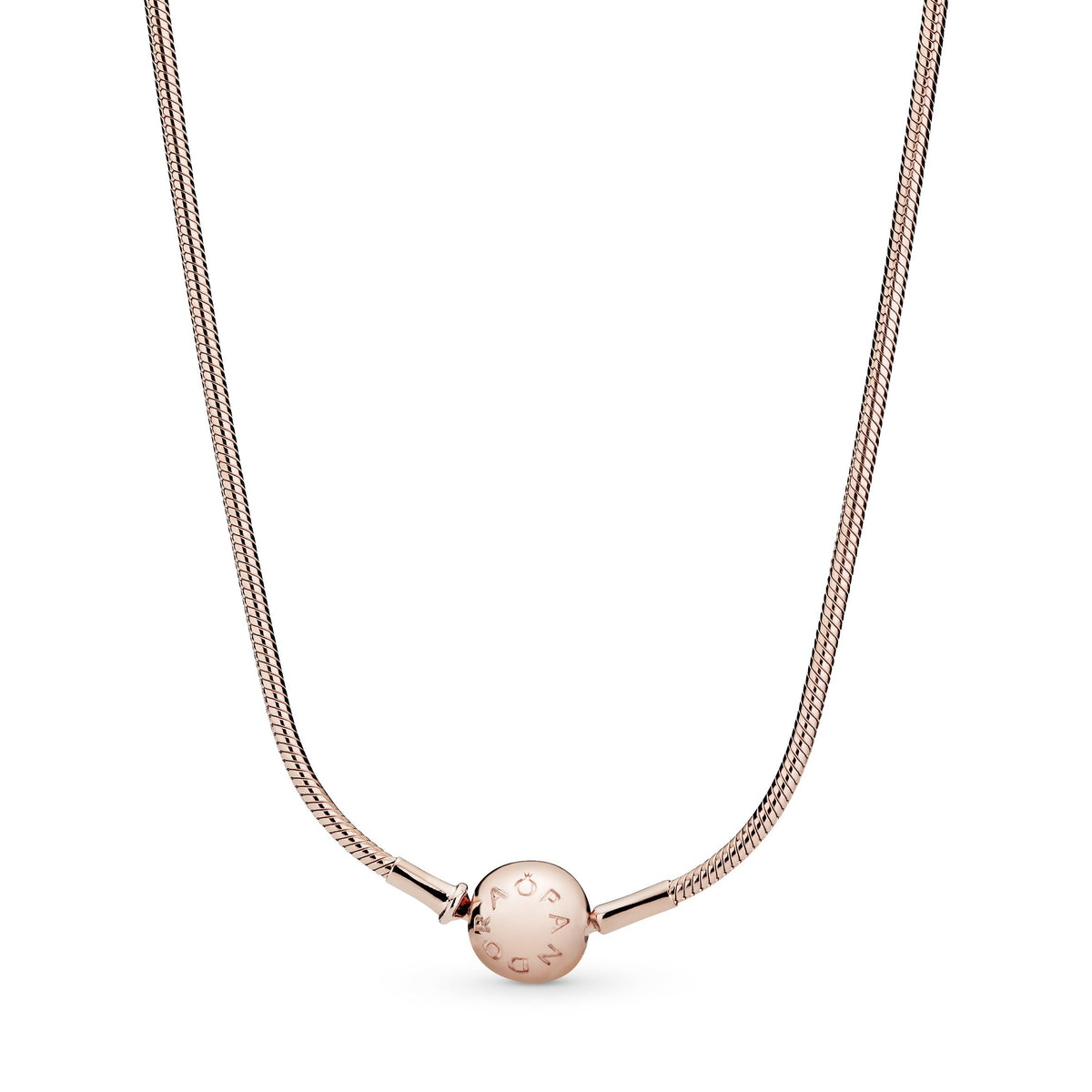 Chain Necklace – 14k Rose Gold-Plated – Pandora Essence Snake
