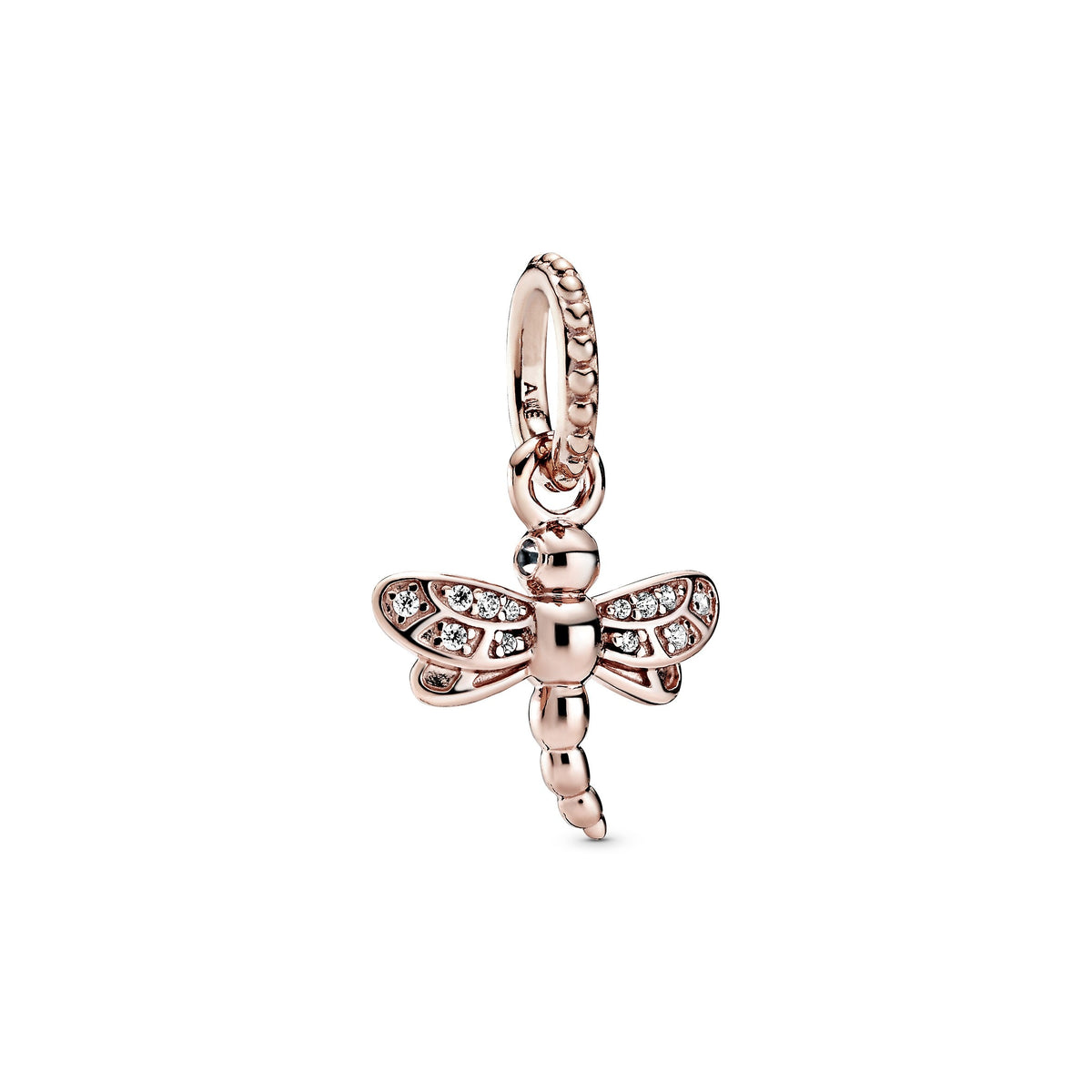 Pendant – 14k Rose Gold-Plated – Sparkling Dragonfly