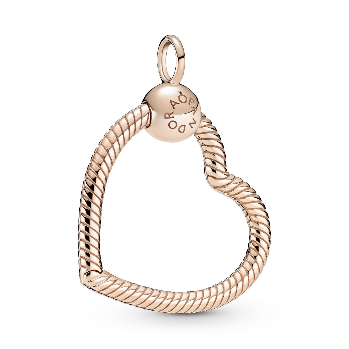Pendant – 14k Rose Gold-Plated – Pandora Moments Heart Charm