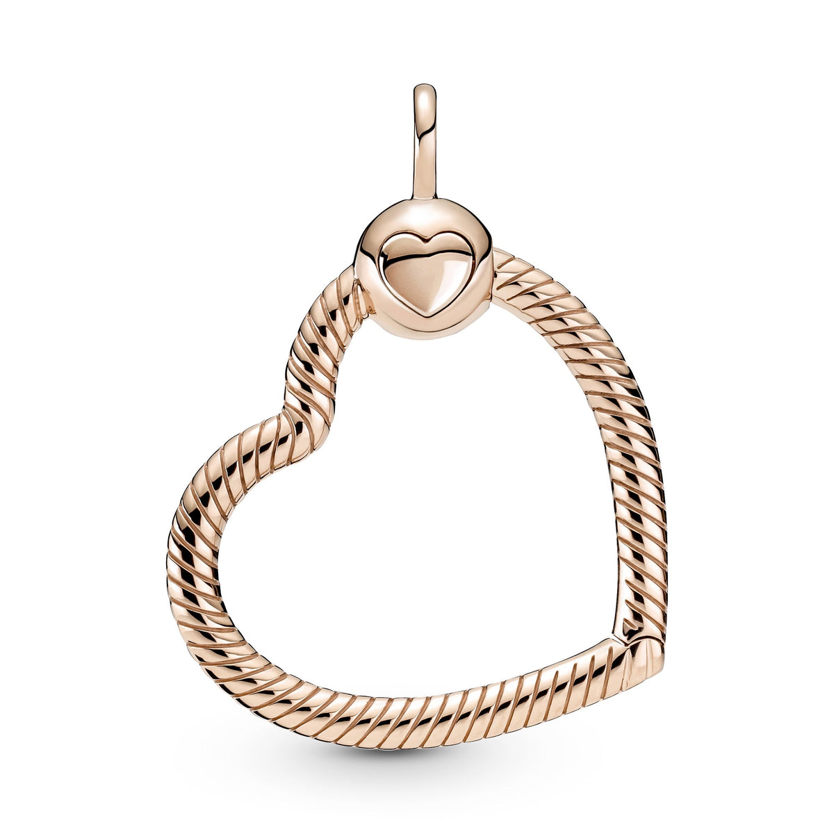 Pendant – 14k Rose Gold-Plated – Pandora Moments Heart Charm