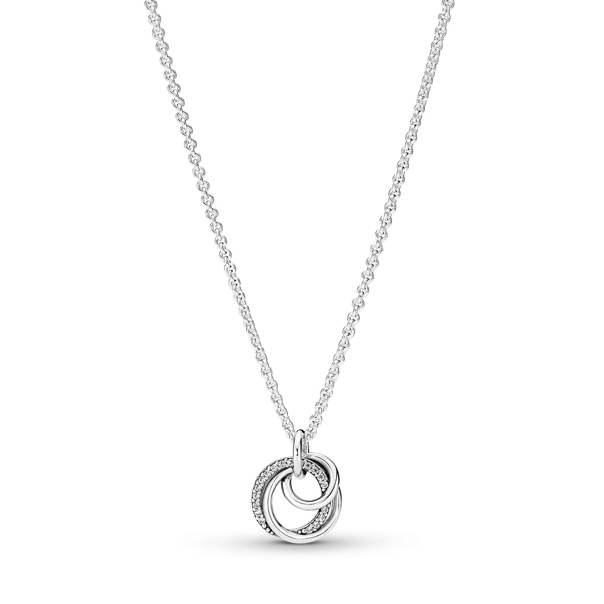 Pendant Necklace – Sterling Silver – Family Always Encircled