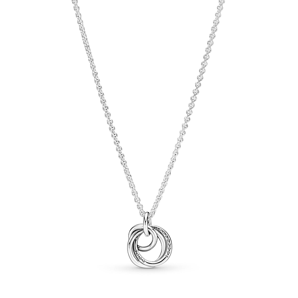 Pendant Necklace – Sterling Silver – Family Always Encircled