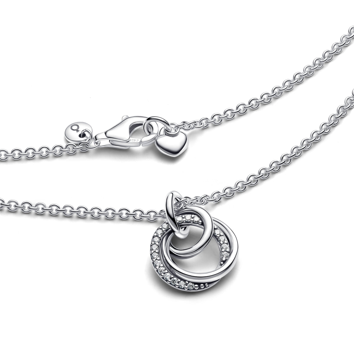 Pendant Necklace – Sterling Silver – Family Always Encircled