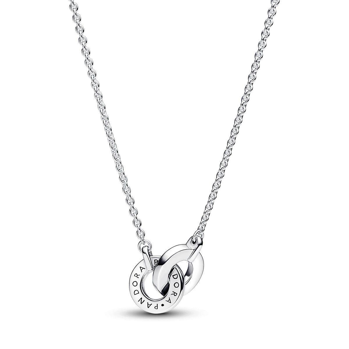 Pendant Necklace – Sterling Silver – Pandora Signature Intertwined Pavé