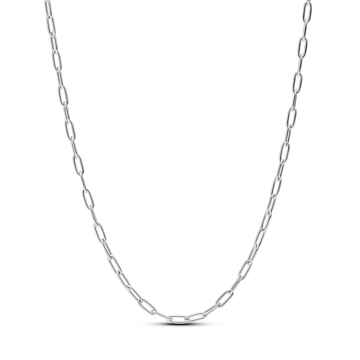 Chain Necklace – Sterling Silver – Elongated Link