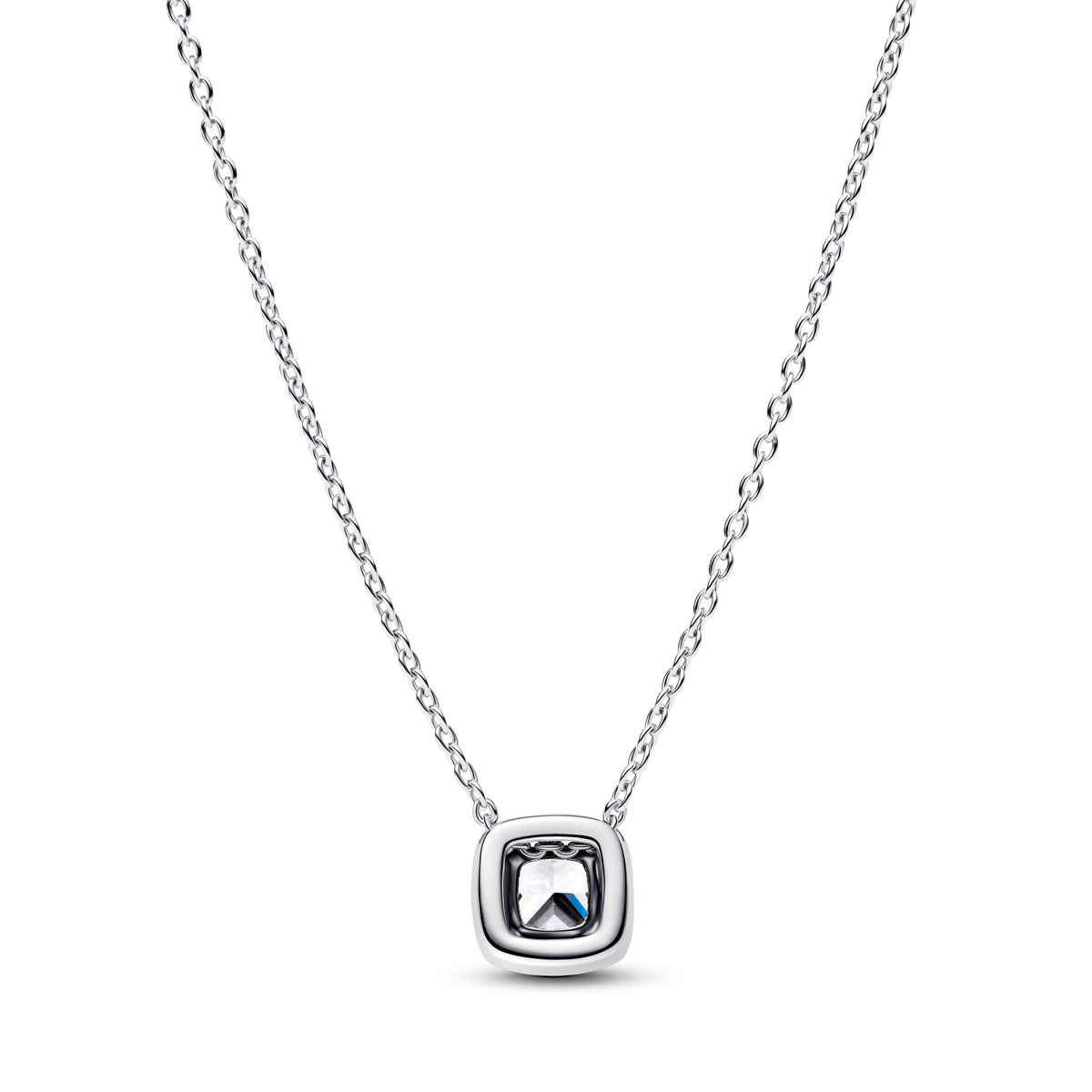 Pendant – Sterling Silver – Halo Collier Necklace