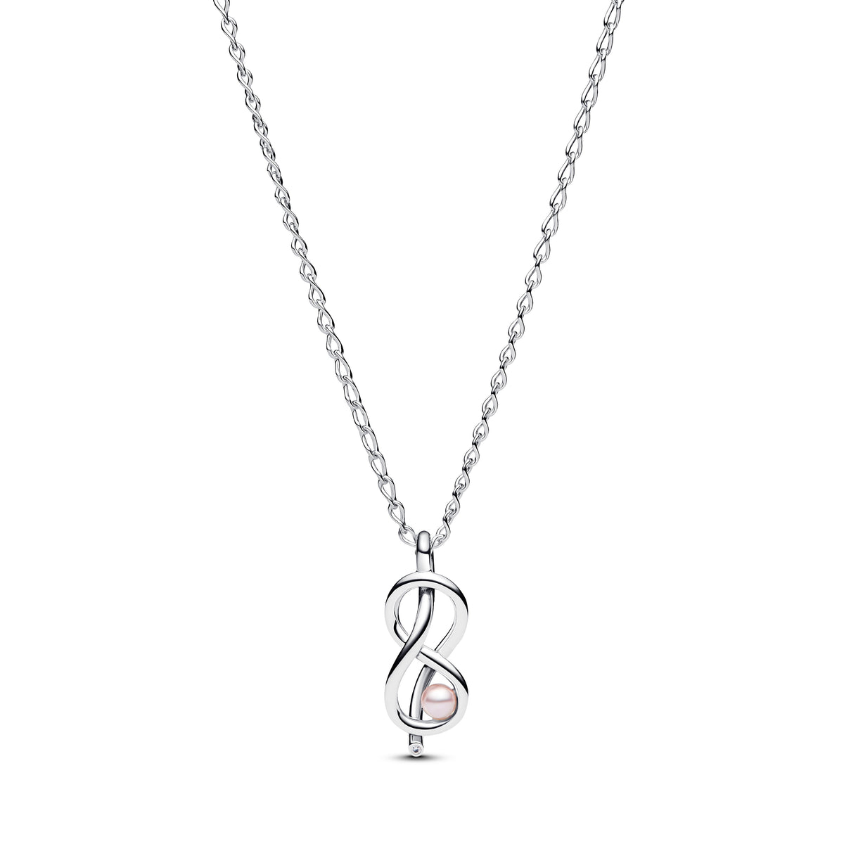 Necklace – Sterling Silver – Infinity Knot Collier