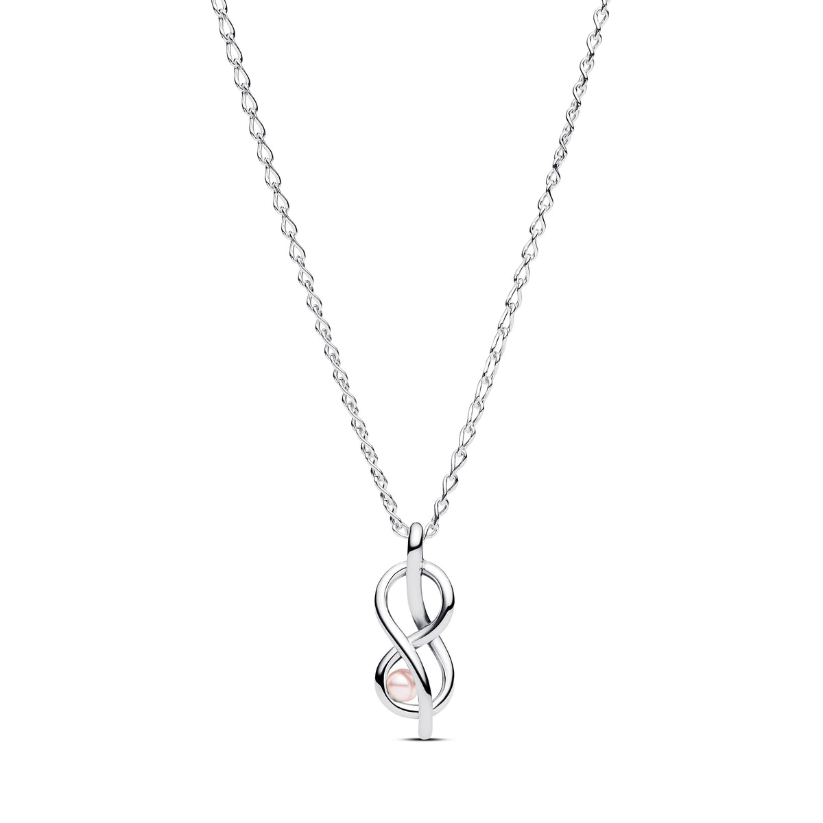 Necklace – Sterling Silver – Infinity Knot Collier