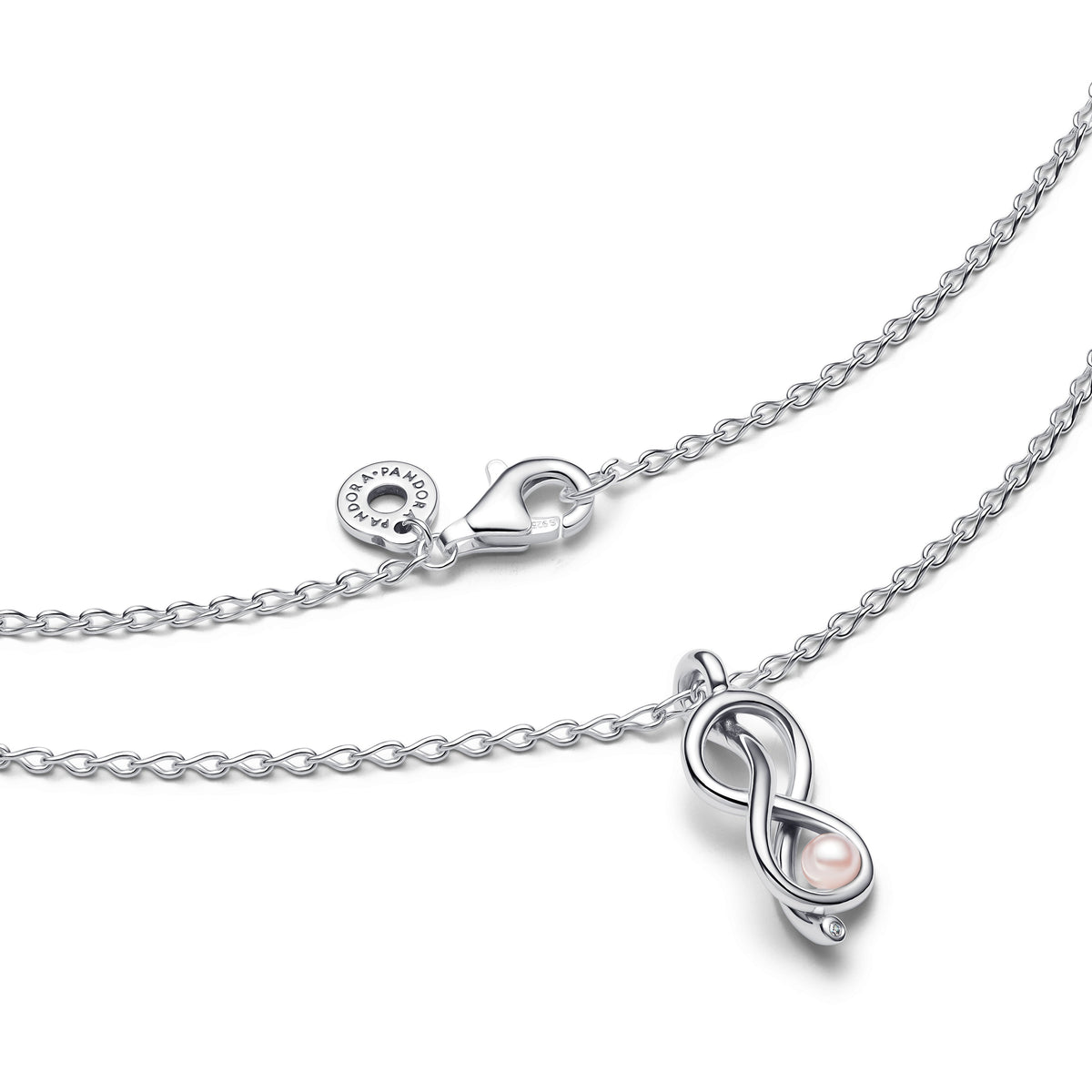 Necklace – Sterling Silver – Infinity Knot Collier