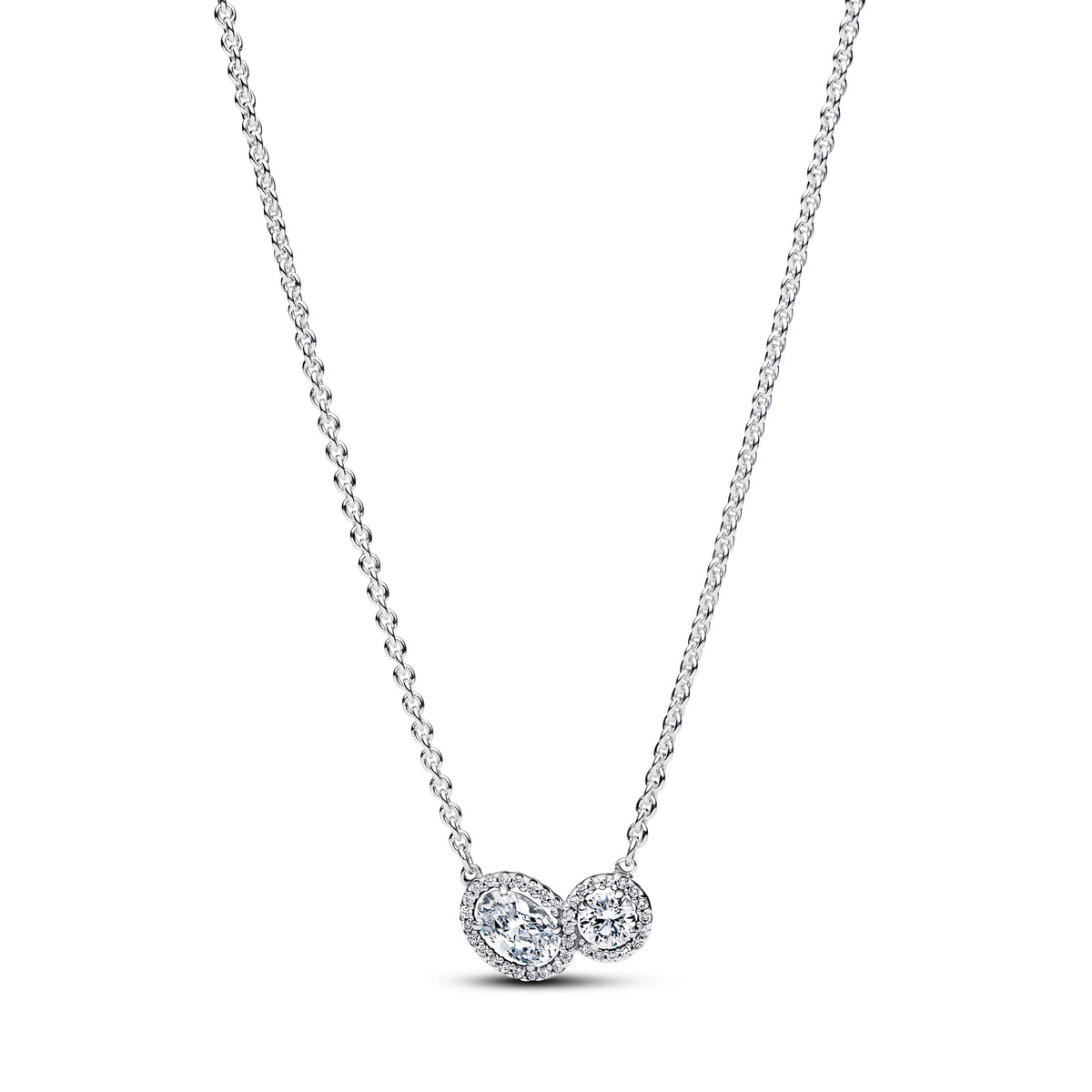 Necklace – Sterling Silver – Embracing Halo
