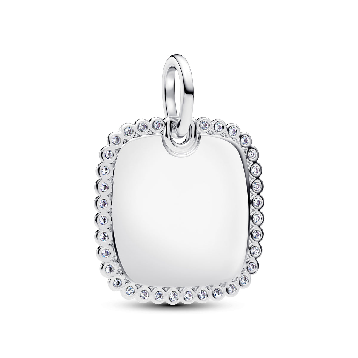 Pendant – Sterling Silver – Engravable Square Tag