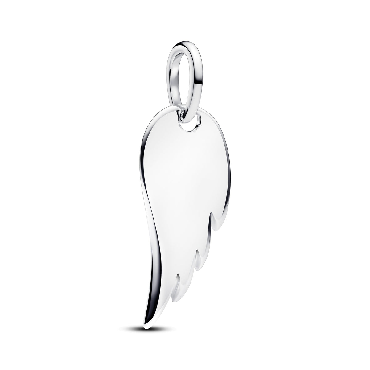 Pendant – Sterling Silver – Engravable Angel Wing Tag
