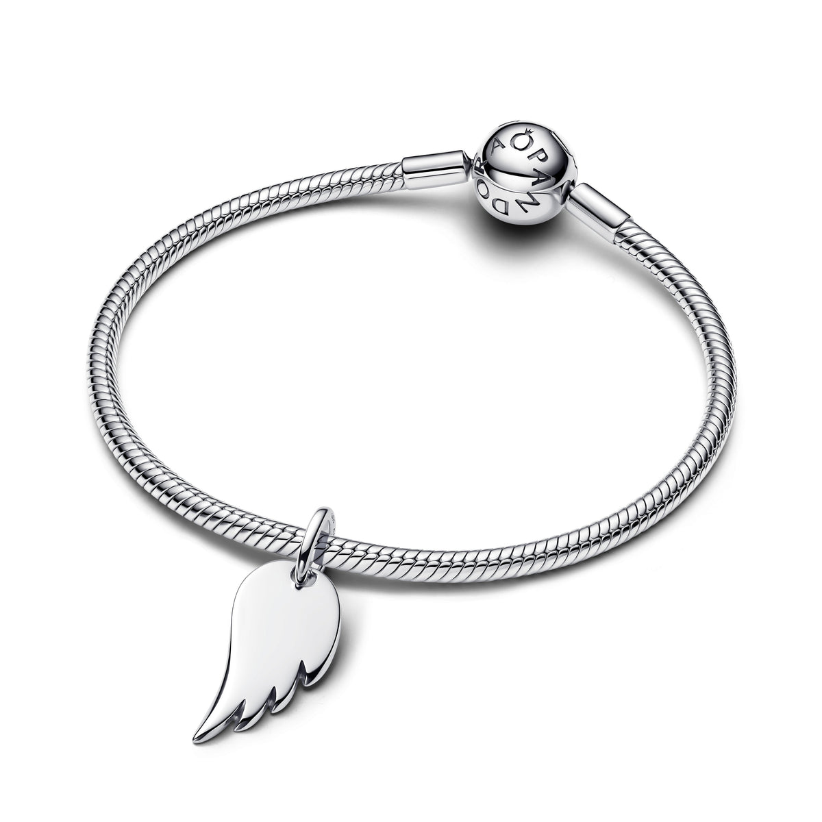 Pendant – Sterling Silver – Engravable Angel Wing Tag