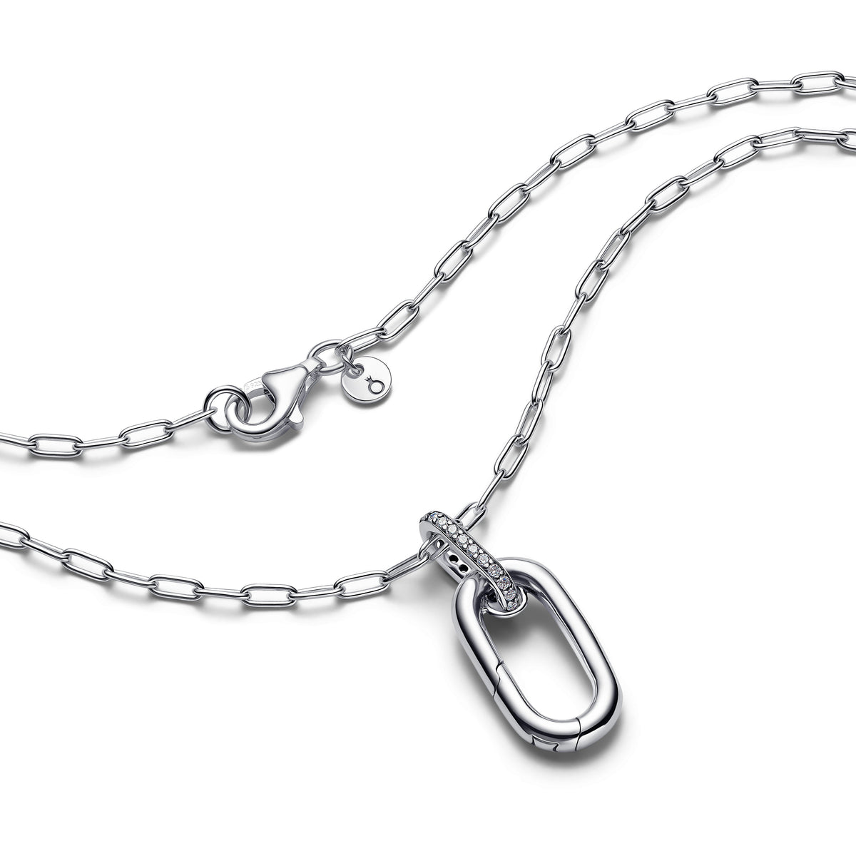 Pendant Necklace – Sterling Silver – Openable Link