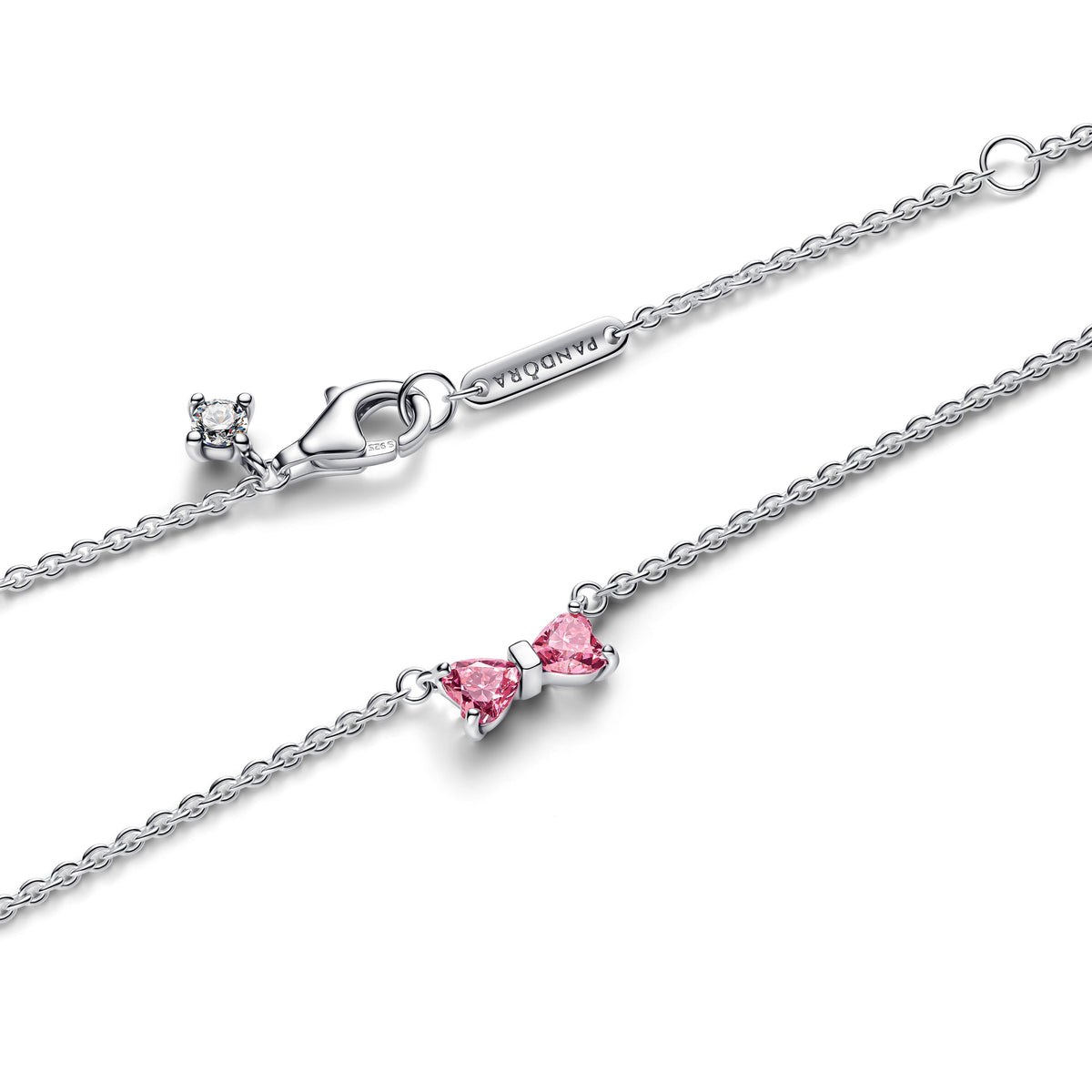Pendant Necklace – Sterling Silver – Bow