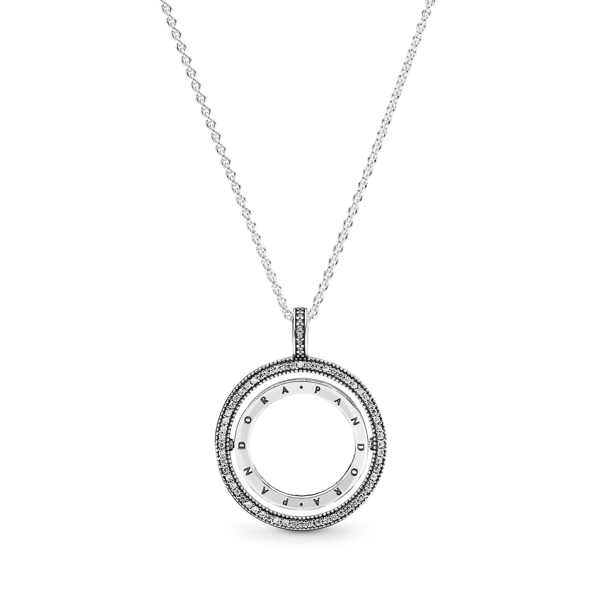 Necklace – Sterling Silver – Pandora Logo Circle