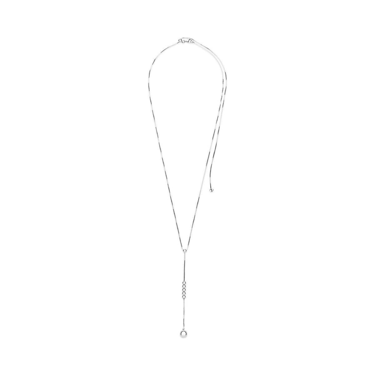 Necklace – Sterling Silver – String of Beads Y