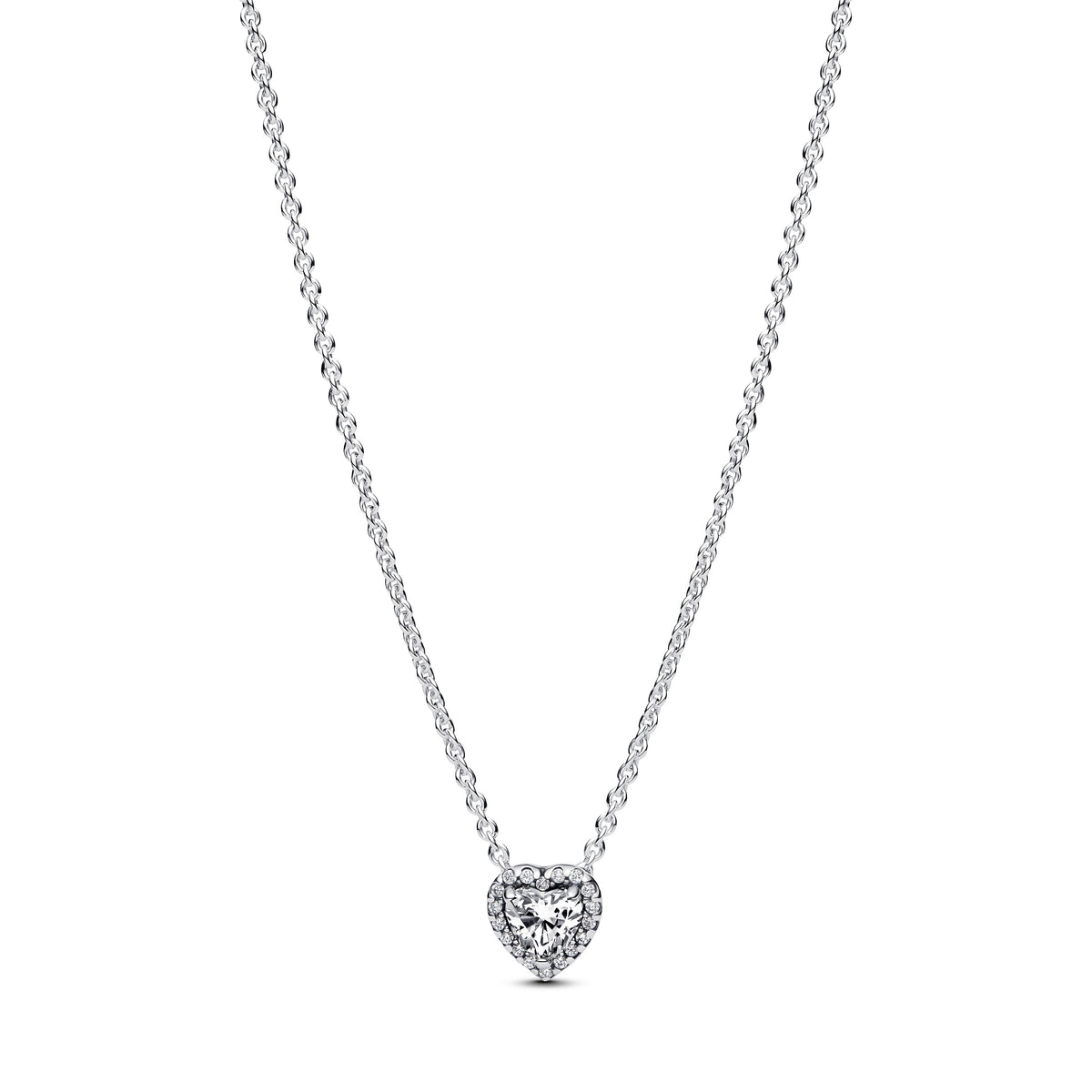 Necklace – Sterling Silver – Elevated Heart