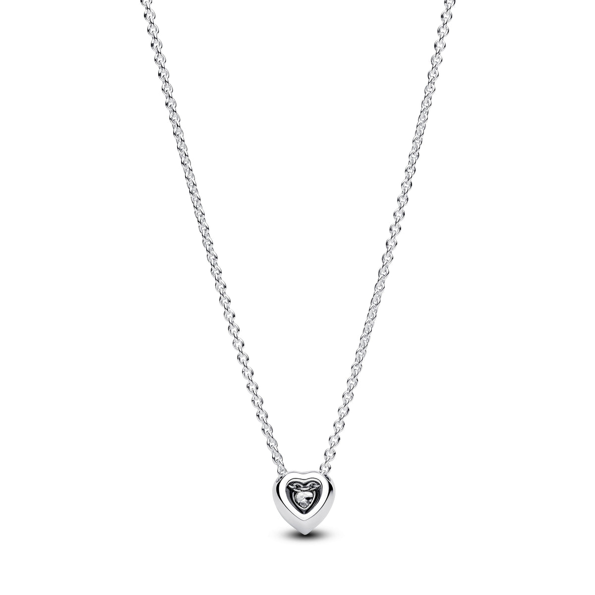 Necklace – Sterling Silver – Elevated Heart