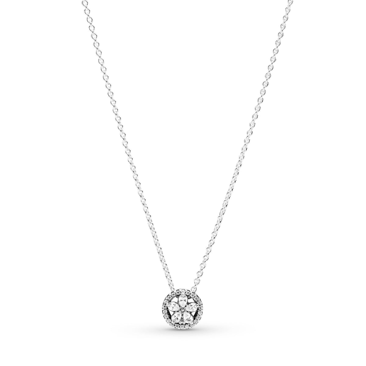 Necklace – Sterling Silver – Sparkling Snowflake & Earring Gift Set