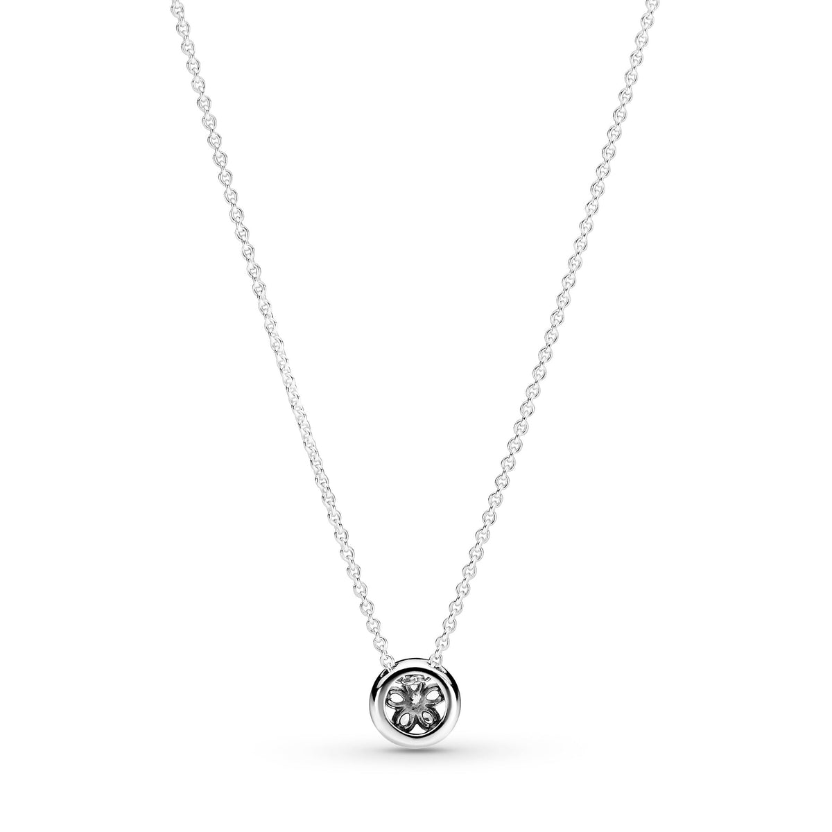 Necklace – Sterling Silver – Sparkling Snowflake Collier