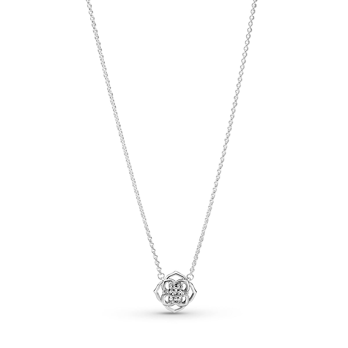Necklace – Sterling Silver – Rose Petals Collier