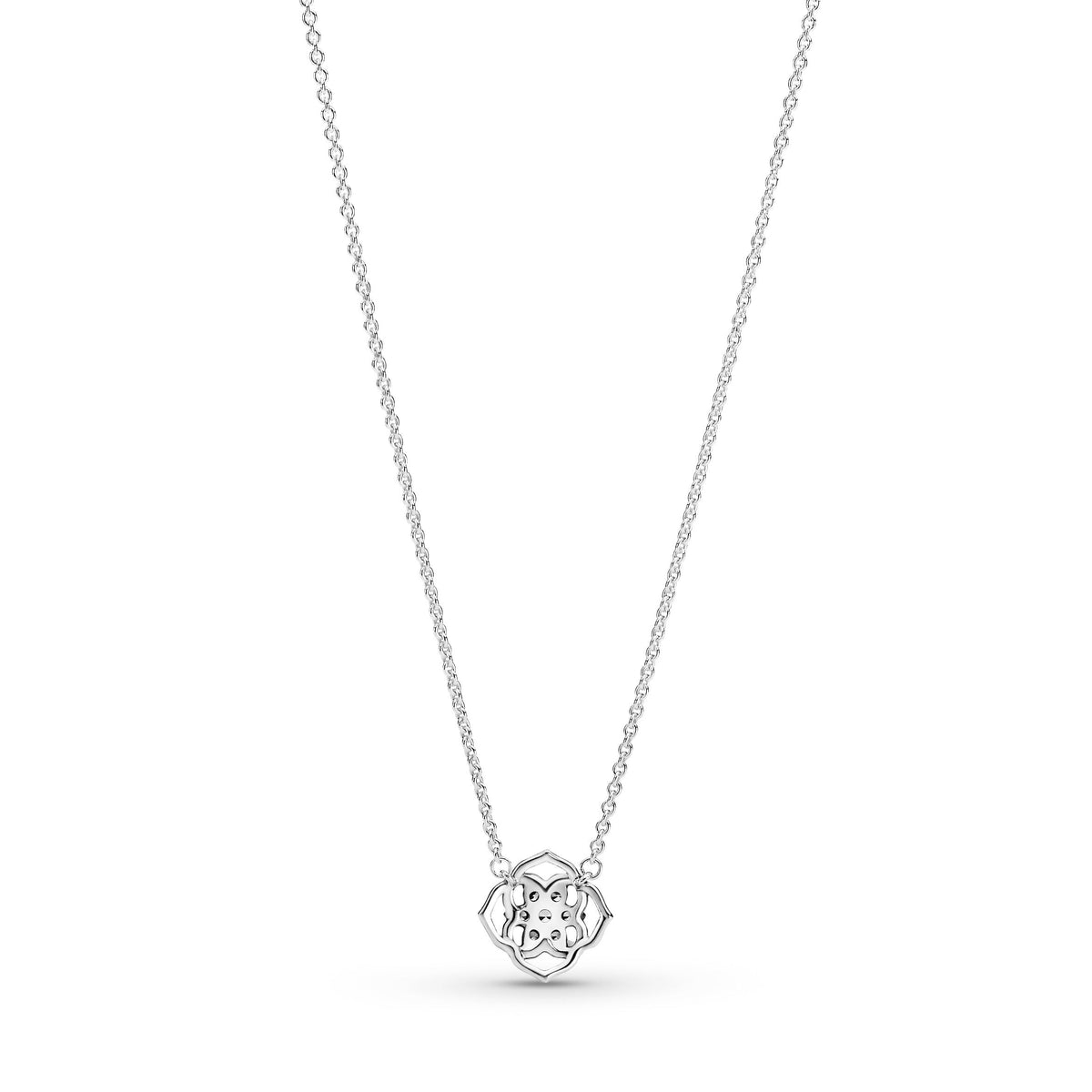 Necklace – Sterling Silver – Rose Petals Collier