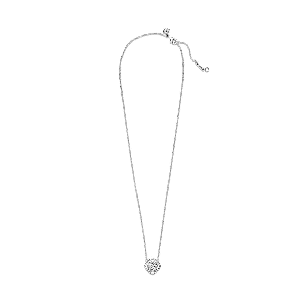 Necklace – Sterling Silver – Rose Petals Collier