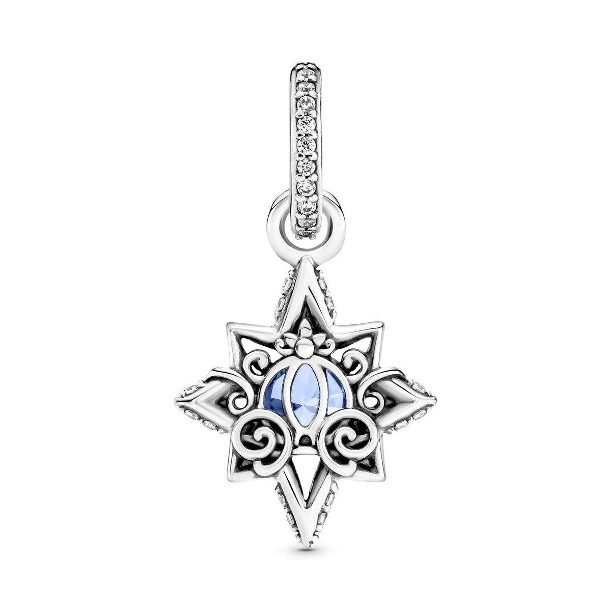 Pendant – Sterling Silver – Disney Cinderella Blue Star