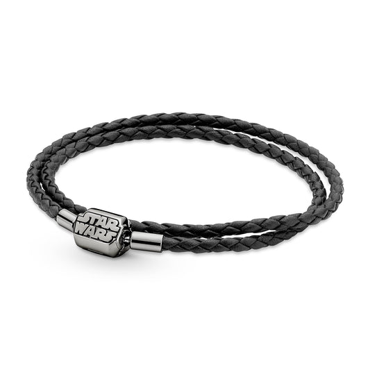 Bracelet – Pandora Moments Star Wars™ Clasp Double Black Leather