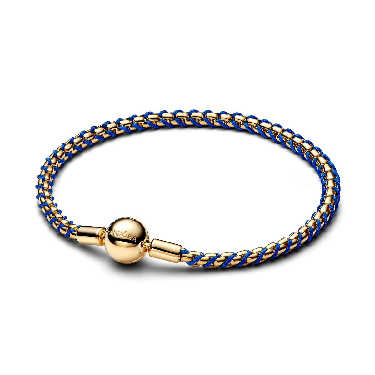 Chain Bracelet – 14k Gold-Plated – Blue Cord Box
