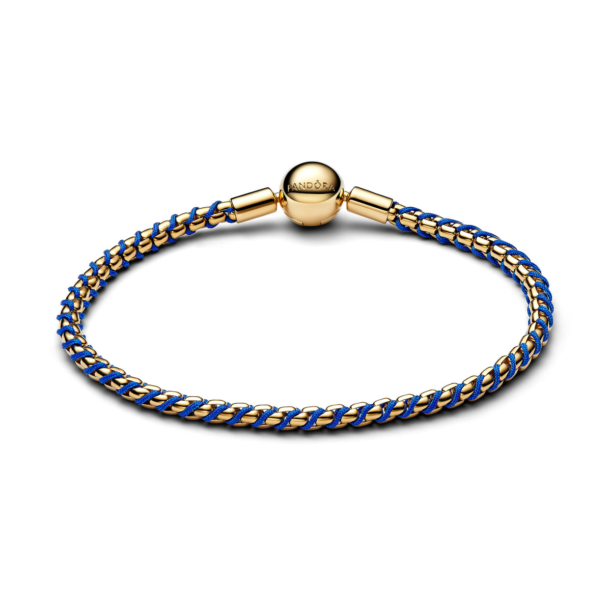 Chain Bracelet – 14k Gold-Plated – Blue Cord Box