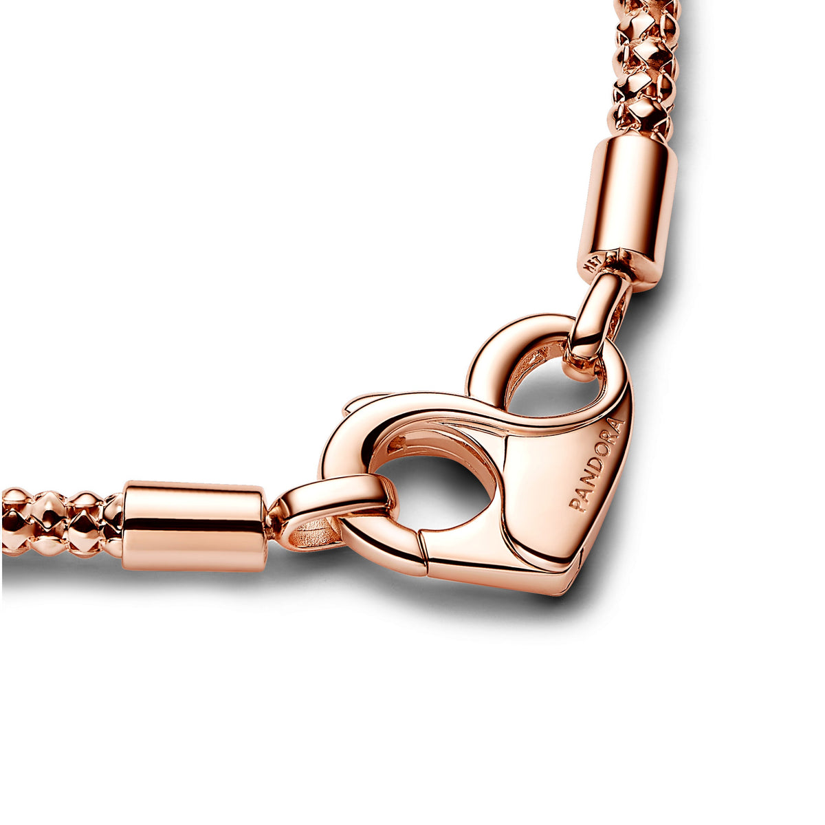 Chain Bracelet – 14k Rose Gold-Plated – Pandora Moments Studded