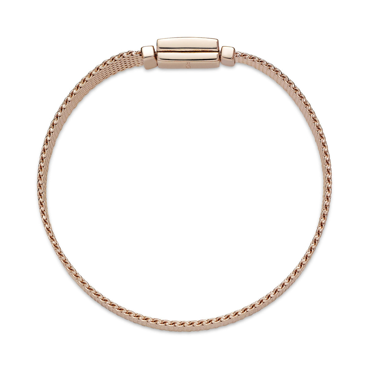 Bracelet – 14k Rose Gold-Plated – Pandora Reflexions Long Clasp Pavé