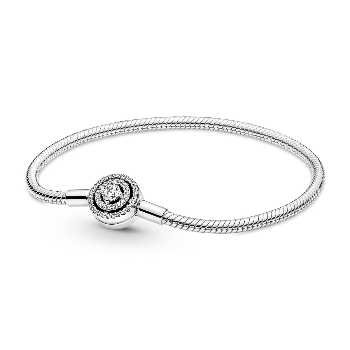 Chain Bracelet – Sterling Silver – Pandora Moments Halo Snake