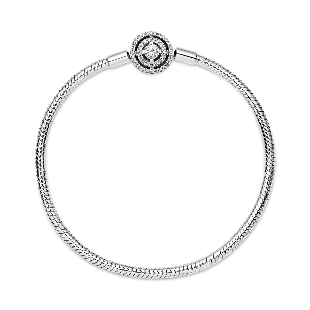 Chain Bracelet – Sterling Silver – Pandora Moments Halo Snake