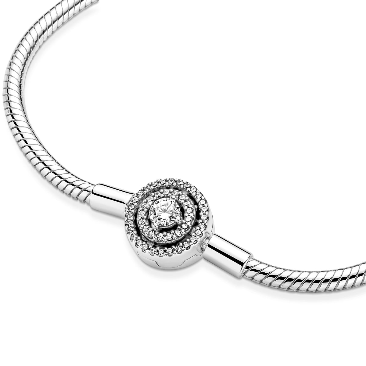 Chain Bracelet – Sterling Silver – Pandora Moments Halo Snake