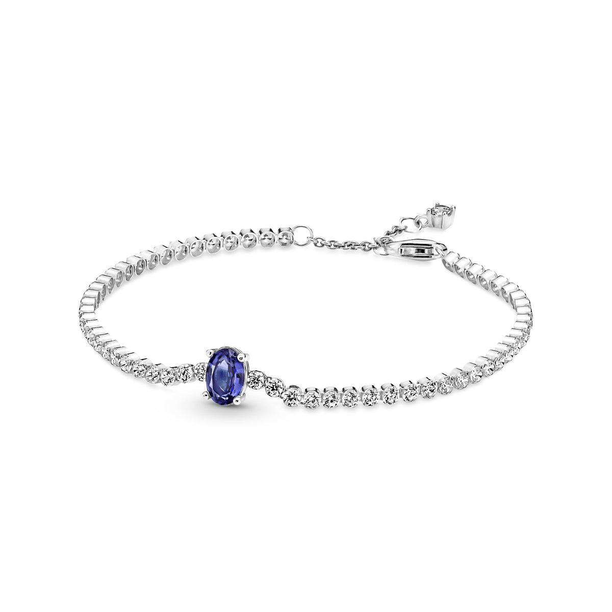 Bracelet – Sterling Silver – Sparkling Pavé Tennis