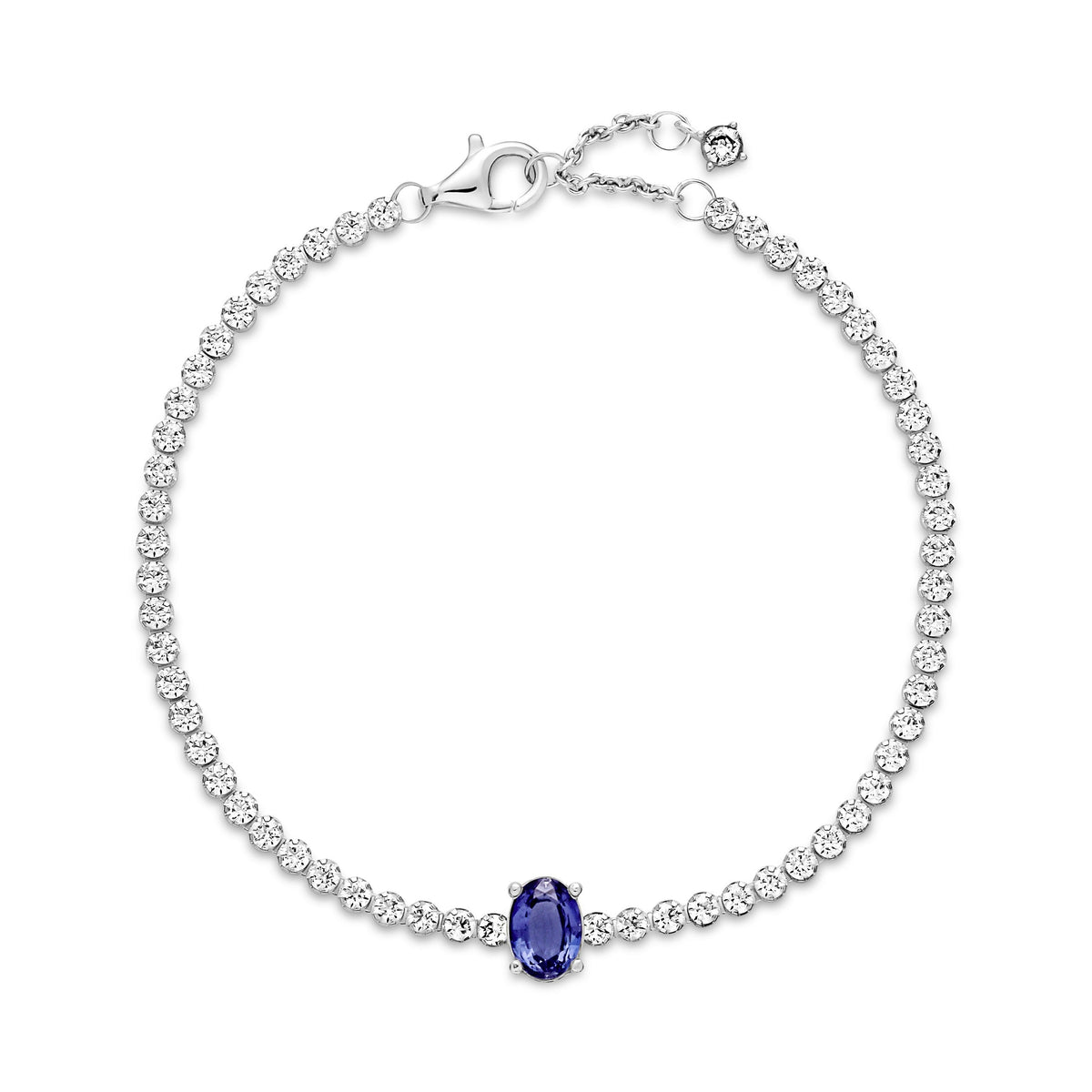Bracelet – Sterling Silver – Sparkling Pavé Tennis