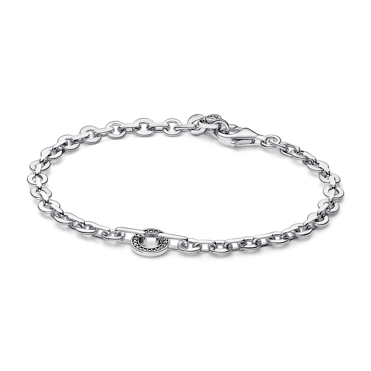 Chain Bracelet – Sterling Silver – Pandora Signature Pavé Bold