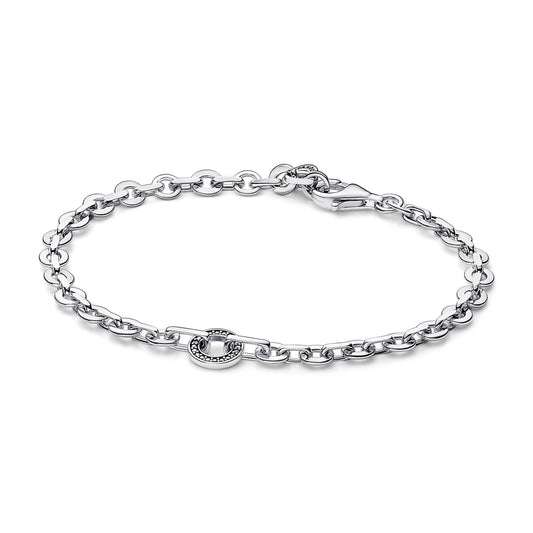 Chain Bracelet – Sterling Silver – Pandora Signature Pavé Bold
