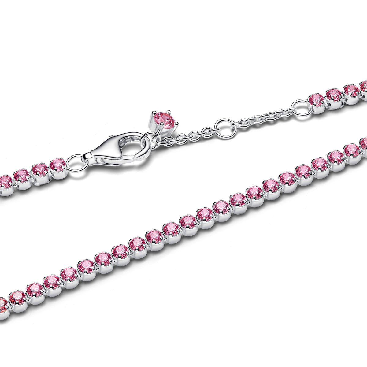 Bracelet – Sterling Silver – Pink Small Tennis