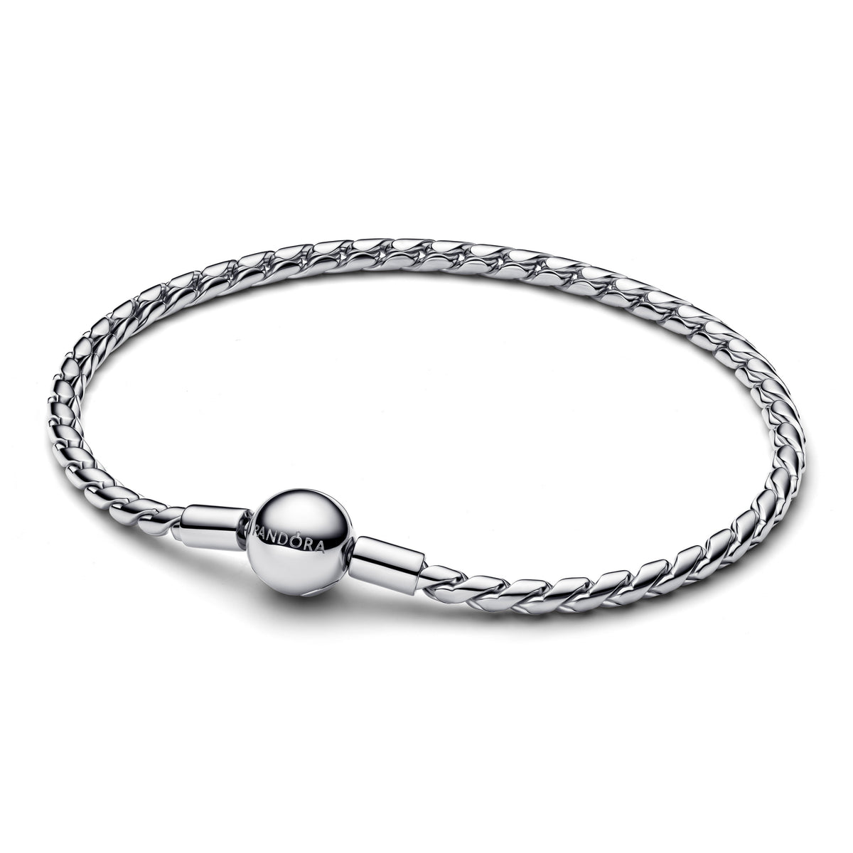 Chain Bracelet – Sterling Silver – Round Clasp Wing