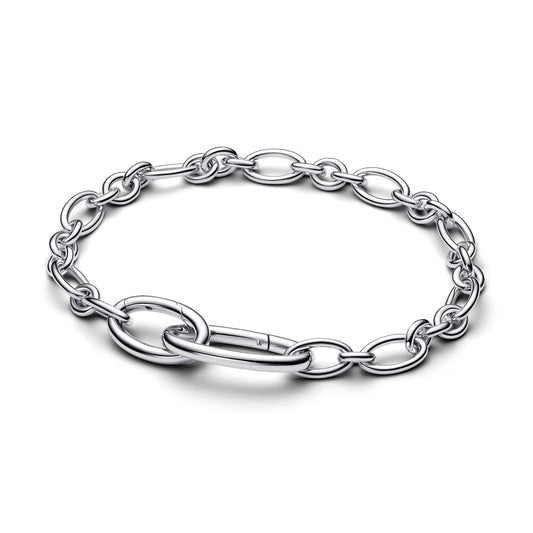 Chain Bracelet – Sterling Silver – Openable Oval Link