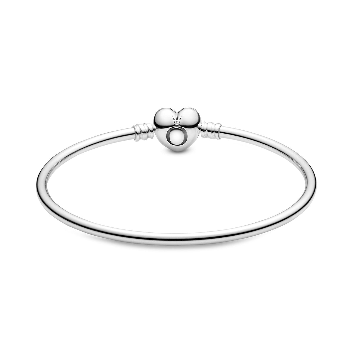 Bangle – Sterling Silver – Pandora Moments Heart Clasp