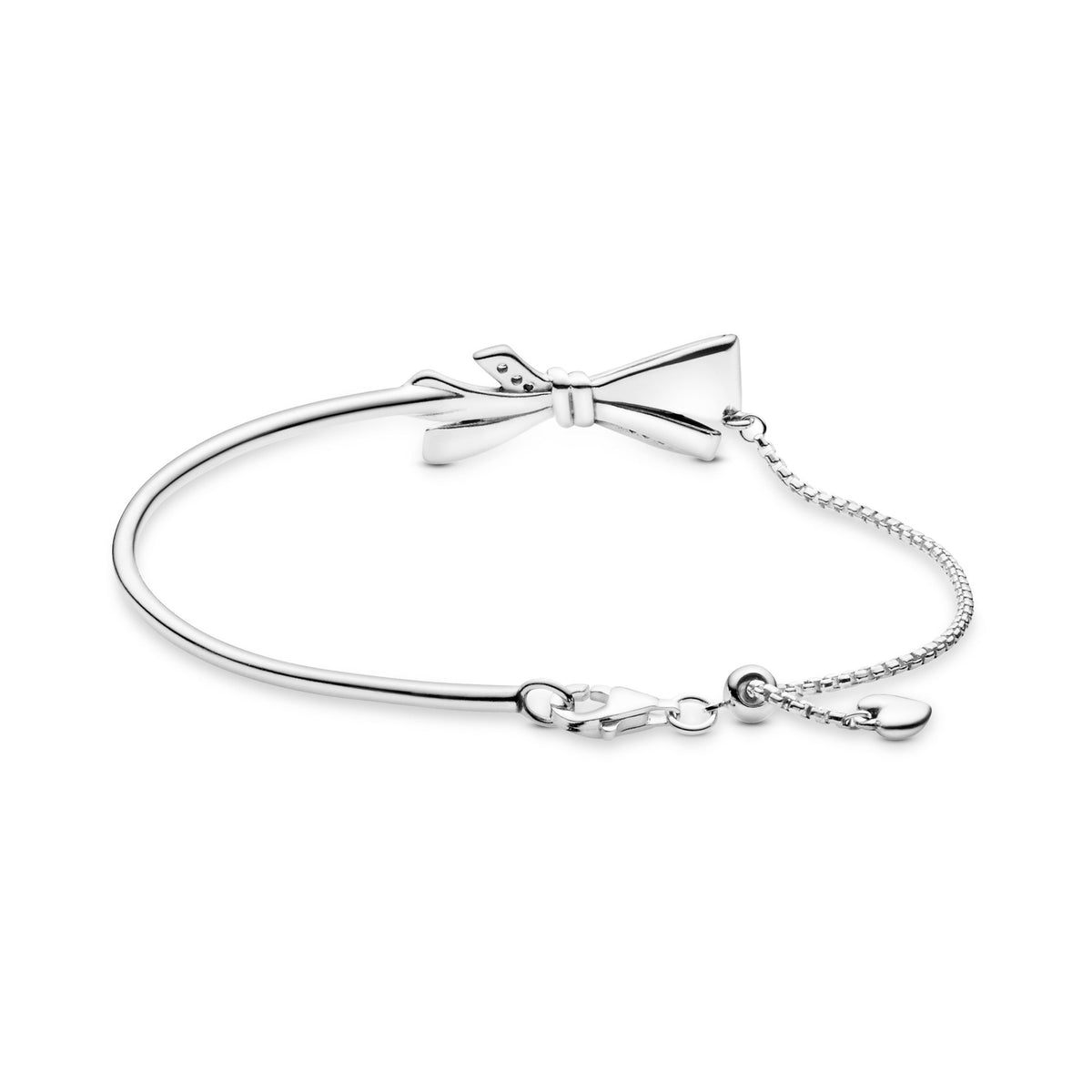 Bracelet – Sterling Silver – Sparkling Bow Slider