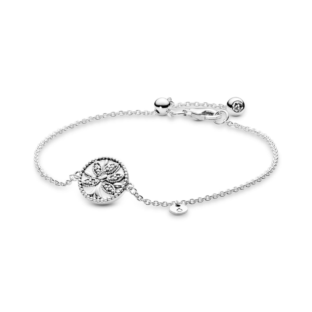 Bracelet – Sterling Silver – Sparkling Family Tree Slider